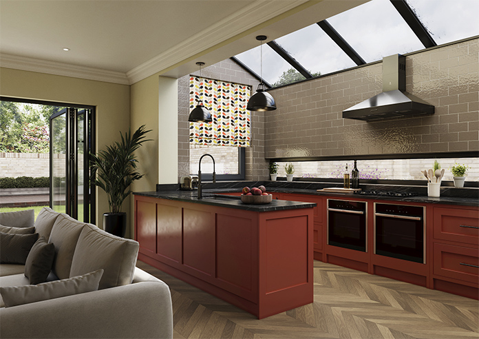 Orla Kiely Multi Stem, Tomato - Roman Blind - Image 6